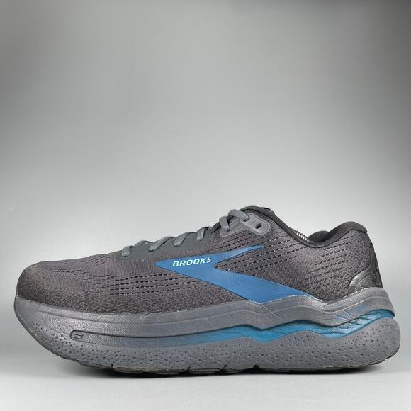 Brooks Ghost Max 2 Men\'s 11.5 4E Ebony Cockatoo Blue Sapphire Running Sneakers main image 9